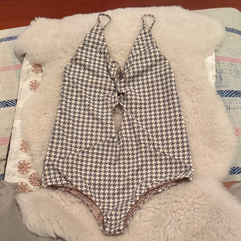 ACACIA Kokomo in rare Houndstooth One-Piece Swimsuit